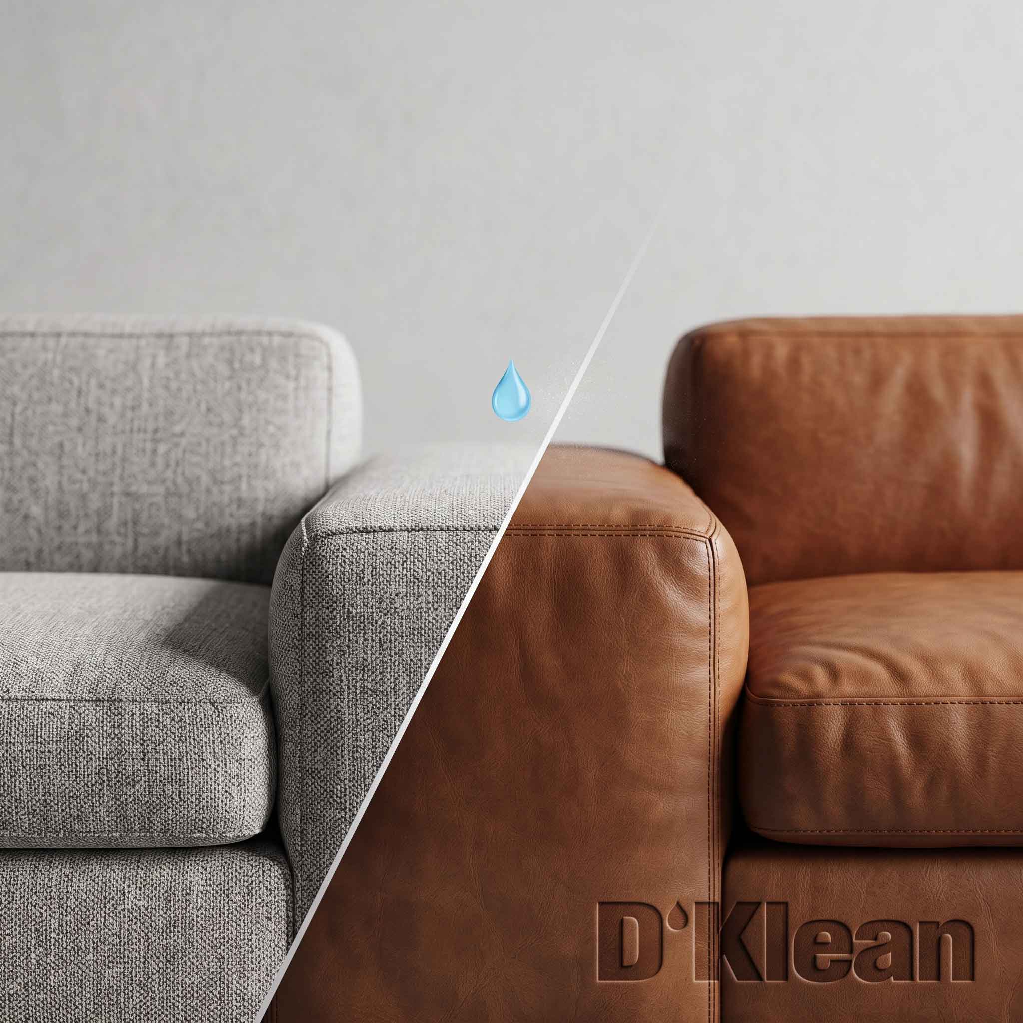 Muebles de tela y piel